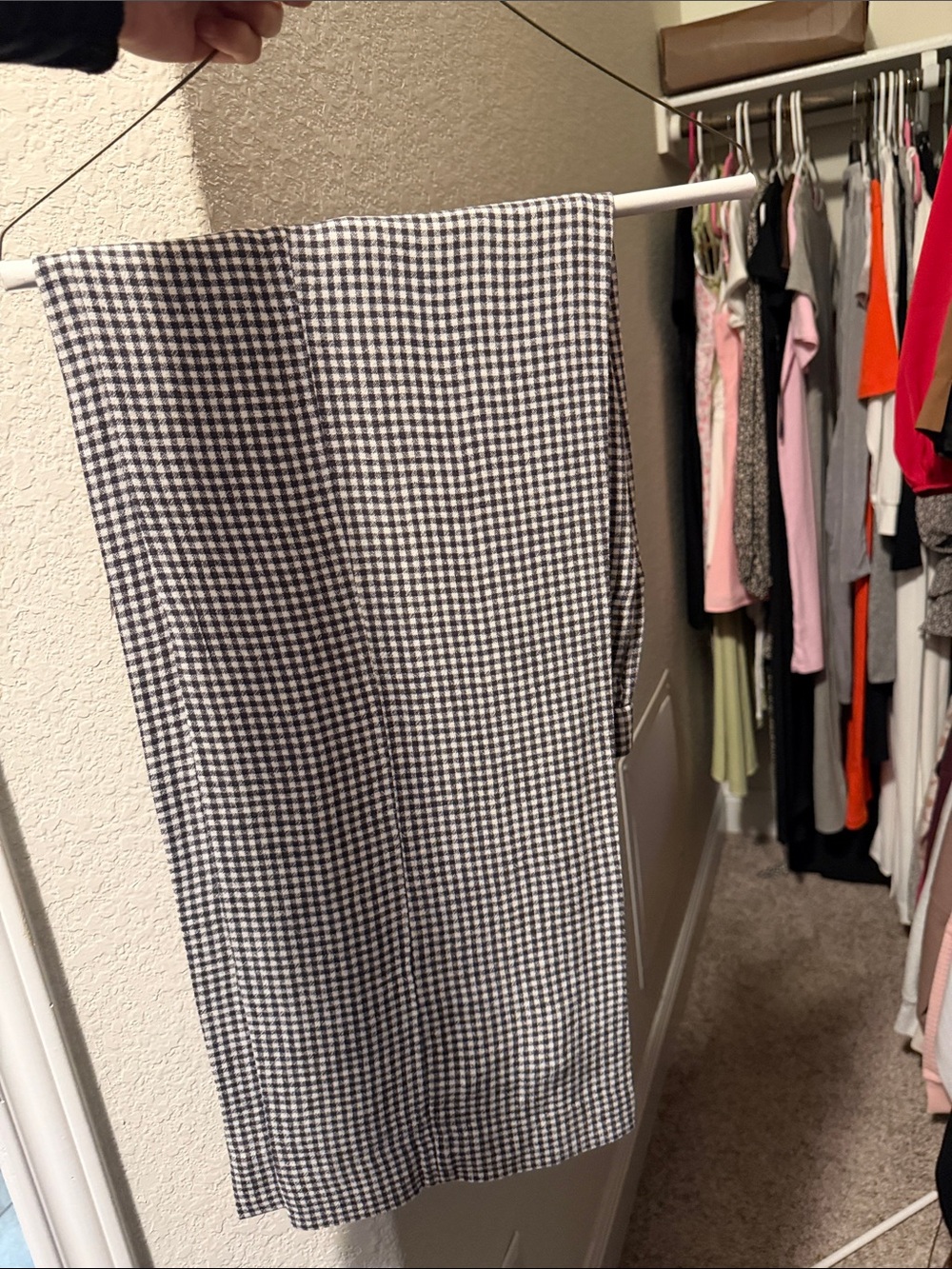 Abercrombie & Fitch Women's
Tailored Linen Wide Leg
Gingham Pants 25 SHORT - Picture 4 of 4